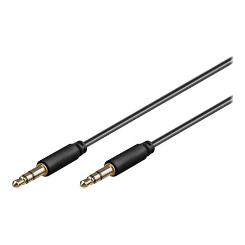 goobay AVK 183-0050 mini - Câble audio - mini-phone stereo 3.5 mm mâle pour mini-phone stereo 3.5 mm mâle - 0.5 m - noir