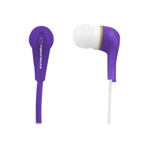 Esperanza EH146V LOLLIPOP - Écouteurs - intra-auriculaire - filaire - jack 3,5mm - violet