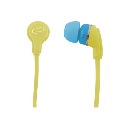 Esperanza EH147Y NEON - Écouteurs - intra-auriculaire - filaire - jack 3,5mm - jaune