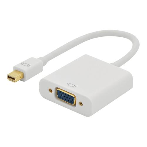 Ednet - Adaptateur vidéo - Mini DisplayPort mâle pour HD-15 (VGA) femelle - double blindage - blanc