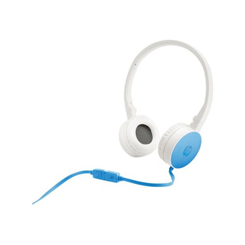 HP H2800 - Écouteurs avec micro - circum-aural - filaire - jack 3,5mm - Bleu océan - pour OMEN X by HP Laptop 17; Portable 17; Stream Laptop; x360