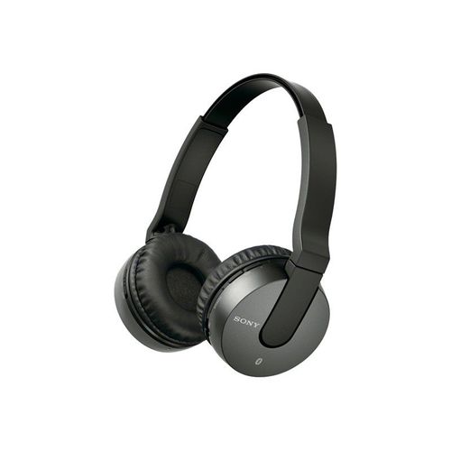 Sony MDR-ZX550BN - ZX Series - micro-casque - circum-aural - Bluetooth - sans fil - NFC* - Suppresseur de bruit actif - noir