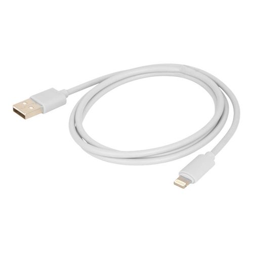 Urban Factory Cable USB to Lightning MFI certified - White 1m - Câble Lightning - Lightning mâle pour USB mâle - 1 m - blanc