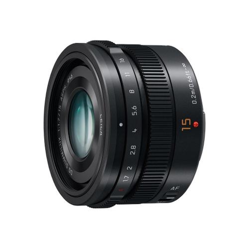 Objectif Leica DG Summilux 15 mm - f/1.7 ASPH. - Micro Four Thirds - pour Lumix G DMC-G7, G70, G7H, G7K, G7M, G7W, GH4U, GM5K, GM5W, GX8, GX8A, GX8H, GX8K, GX8M