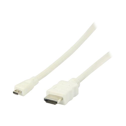 Valueline - Câble HDMI avec Ethernet - HDMI mâle pour HDMI micro mâle - 2 m - blanc