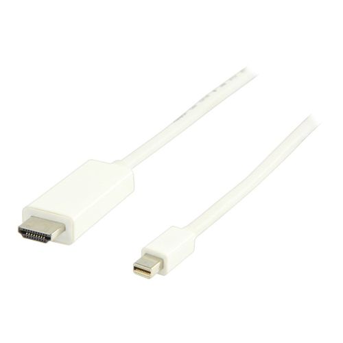 Valueline - Câble adaptateur - Mini DisplayPort mâle pour HDMI mâle - 2 m - blanc
