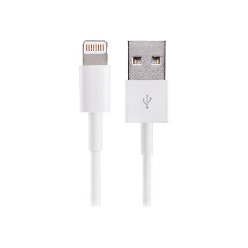 Cable Usb iPhone.6 / 5s / 5c (8 Broches, Usb 2site) Blanc Ios9.1