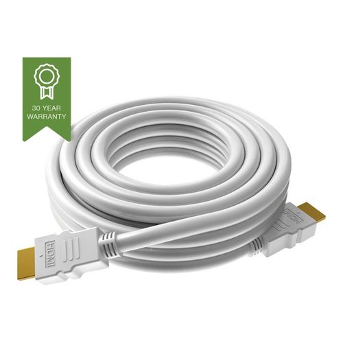 VISION Techconnect - Câble HDMI avec Ethernet - HDMI mâle pour HDMI mâle - 0.5 m - blanc - support 4K