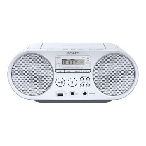 Sony ZS-PS50 - Boombox - 4 Watt - blanc