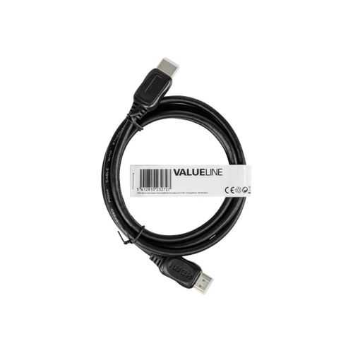 Valueline Bulk - Câble HDMI avec Ethernet - HDMI mâle pour HDMI mâle - 2 m - noir - support 4K
