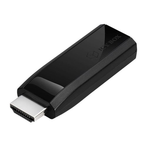 ICY BOX IB-AC522 - Adaptateur audio/vidéo - HD-15 (VGA), mini-phone stereo 3.5 mm femelle pour HDMI mâle - noir