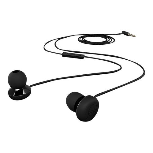Degauss Noir - Écouteurs avec micro - intra-auriculaire - filaire - jack 3,5mm - noir