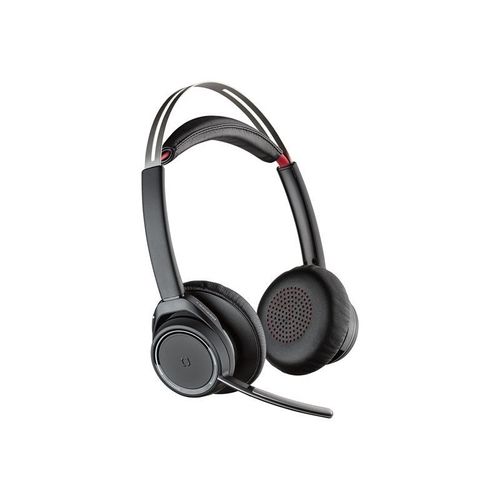 Poly Voyager Focus UC B825 - Pas de support de charge - micro-casque - sur-oreille - Bluetooth - sans fil - Suppresseur de bruit actif - Certifié pour Microsoft Teams - version standard UC