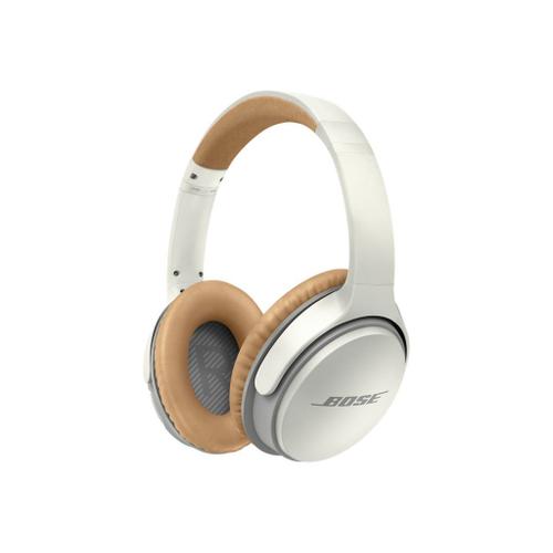 Bose SoundLink around-ear wireless headphones II - Écouteurs avec micro - circum-aural - Bluetooth - sans fil, filaire - NFC* - jack 3,5mm - blanc