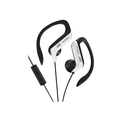 JVC HA-EBR25 Noir et blanc - Écouteurs avec micro - intra-auriculaire - montage sur l'oreille - jack 3,5mm