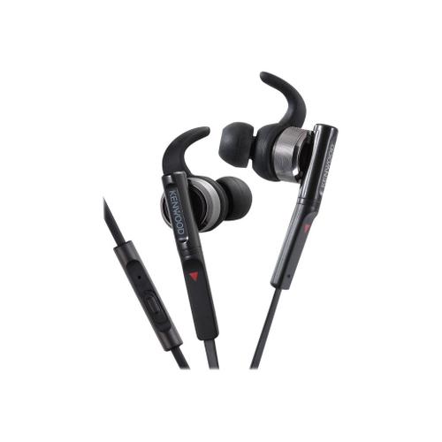 Kenwood KH-SR800 - Écouteurs avec micro - intra-auriculaire - filaire - jack 3,5mm - noir