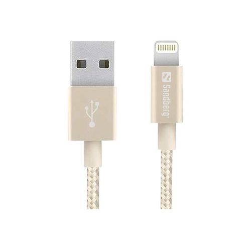 Sandberg Excellence - Câble Lightning - USB mâle pour Lightning mâle - 1 m - or