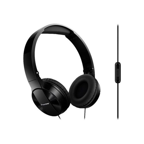Pioneer SE-SE-MJ503T - Écouteurs avec micro - sur-oreille - filaire - jack 3,5mm - noir