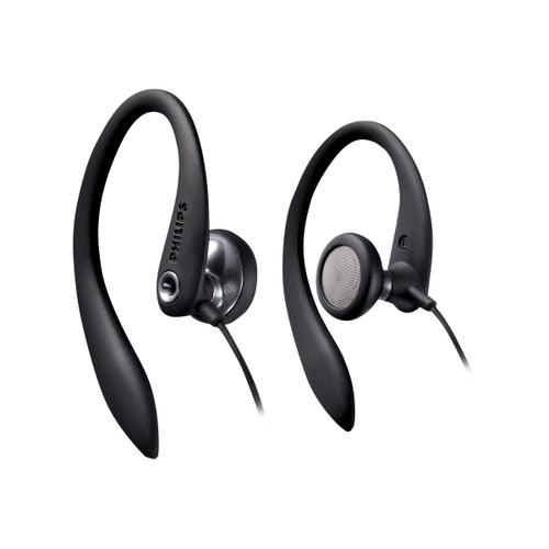 Philips SHS3300BK - Écouteurs - embout auriculaire - montage sur l'oreille - filaire - jack 3,5mm - noir