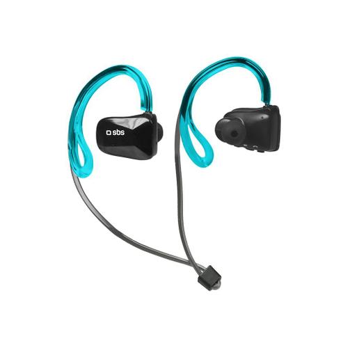SBS Runway Swim - Écouteurs avec micro - intra-auriculaire - montage sur l'oreille - Bluetooth - sans fil