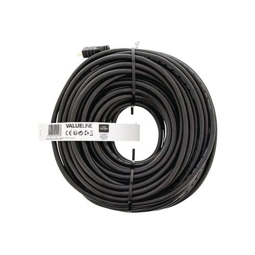 Valueline - Câble HDMI avec Ethernet - HDMI mâle pour HDMI mâle - 30 m - noir