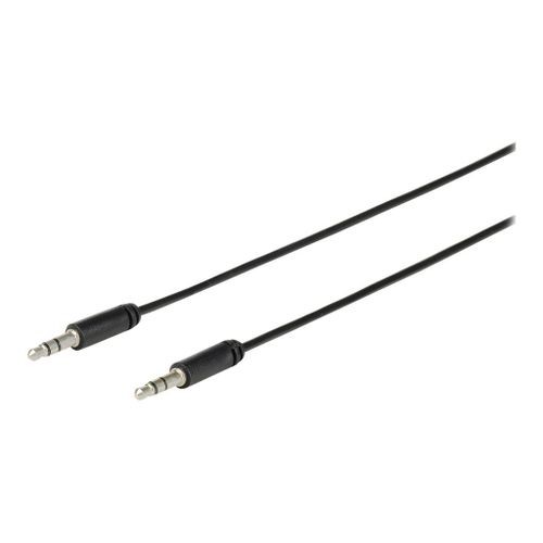 eSTUFF - Câble audio - mini-phone stereo 3.5 mm mâle pour mini-phone stereo 3.5 mm mâle - 2 m - noir