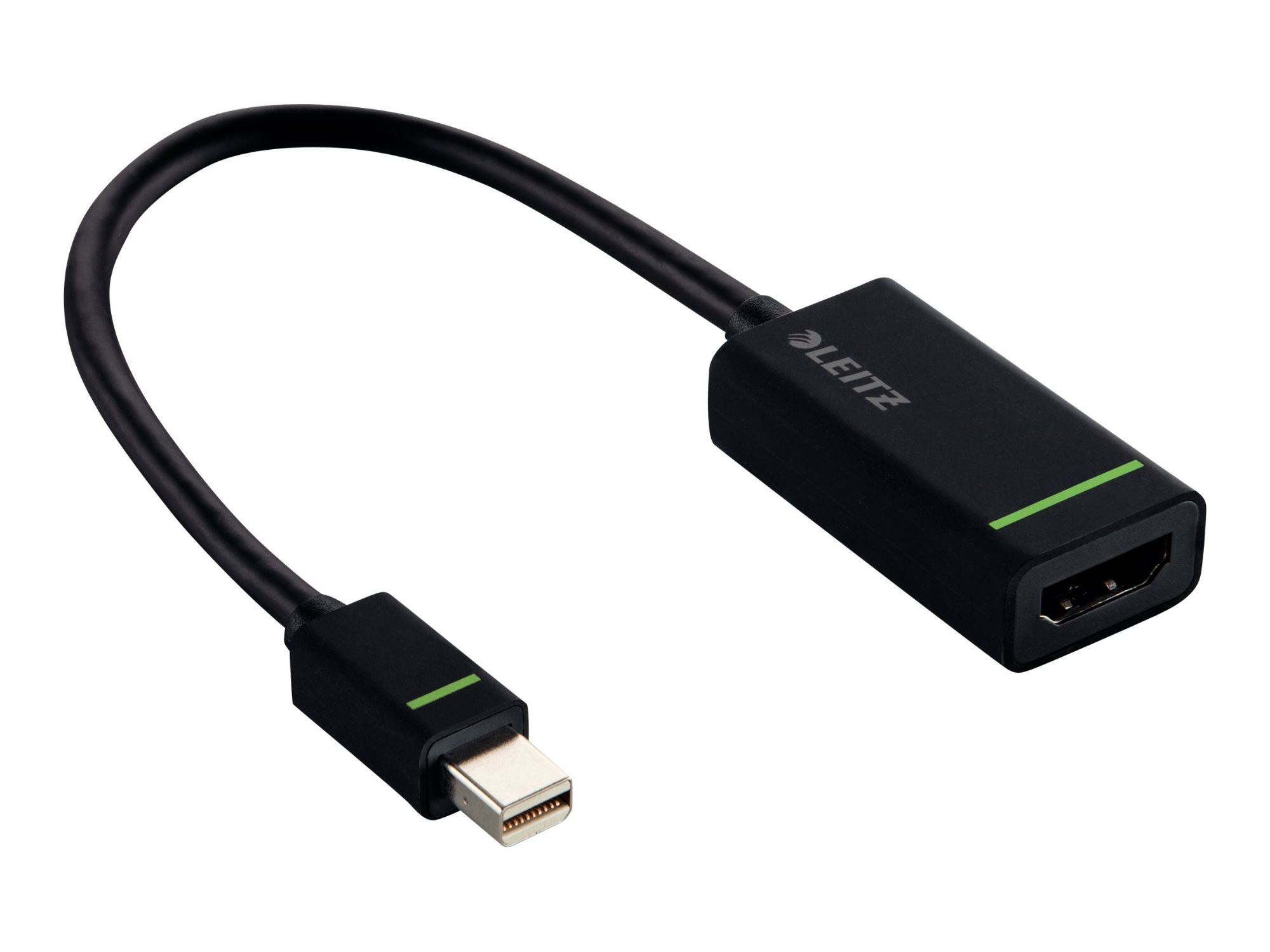 Leitz - Adaptateur vidéo - Mini DisplayPort mâle pour HDMI femelle - 18.4 cm - noir