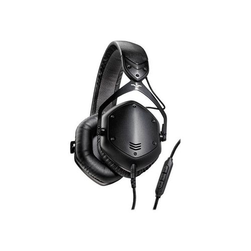 V-MODA Crossfade LP2 Limited Edition - Écouteurs avec micro - circum-aural - filaire - jack 3,5mm - isolation acoustique - noir mat