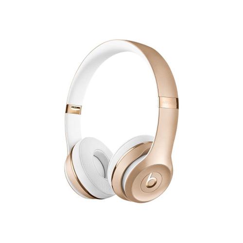 Beats Solo3 - Écouteurs avec micro - sur-oreille - Bluetooth - sans fil - or