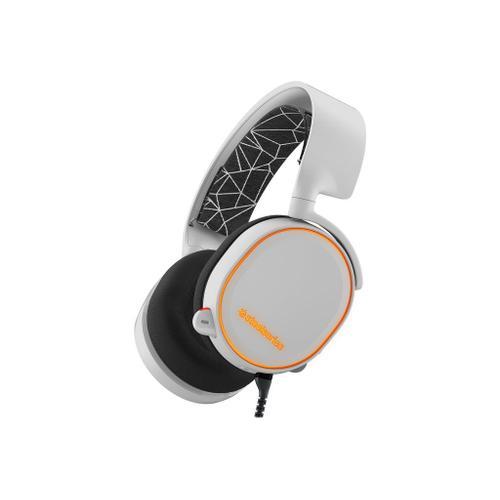 SteelSeries Arctis 5 - Écouteurs avec micro - circum-aural - filaire - blanc
