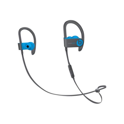 Beats Powerbeats3 - Écouteurs avec micro - intra-auriculaire - montage sur l'oreille - Bluetooth - sans fil - isolation acoustique - bleu flash