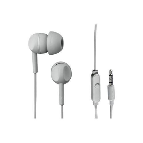 Thomson EAR3005GY - Écouteurs avec micro - intra-auriculaire - filaire - jack 3,5mm - gris