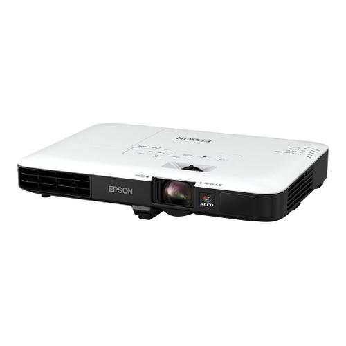 Epson EB-1780W - Projecteur LCD - portable - 3000 lumens (blanc) - 3000 lumens (couleur) - WXGA (1280 x 800) - 16:10 - 720p - 802.11n sans fil - noir, blanc