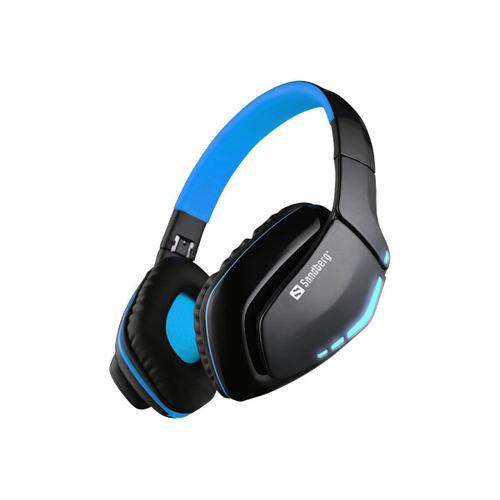 Sandberg Bluetooth Stereo Headset Pro 2 - Micro-casque - circum-aural - Bluetooth - sans fil - bleu tempête