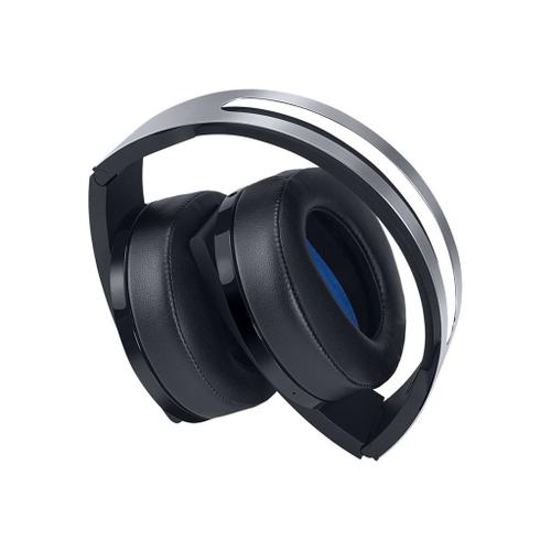 Sony Platinum Wireless Headset - Micro-casque - sur-oreille - sans fil - pour Sony PlayStation 4, Sony PlayStation 4 Pro, Sony PlayStation 4 Slim