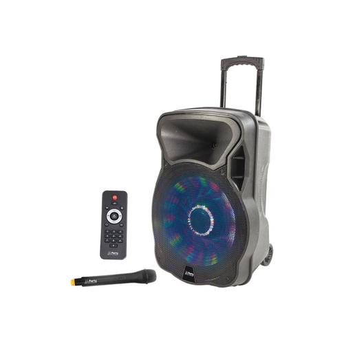 LOTRONIC Party 12LED - Enceinte sans fil Bluetooth - Noir