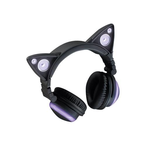 Brookstone Wireless Bluetooth Cat Ear couteurs avec micro