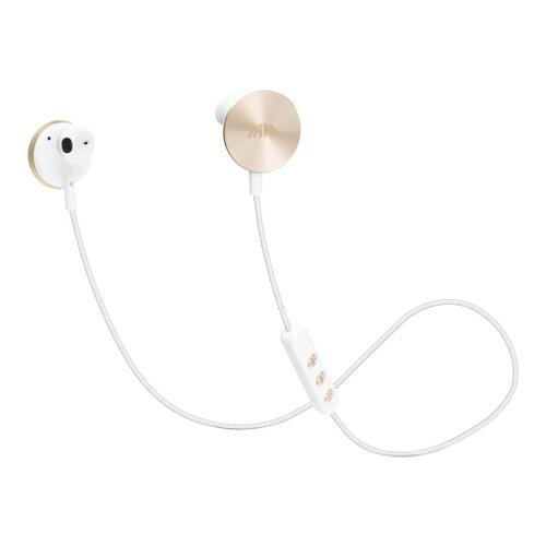 i.am+ BUTTONS - Écouteurs avec micro - intra-auriculaire - montage sur l'oreille - Bluetooth - sans fil - blanc