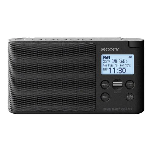 Sony XDR-S41D - Radio portative DAB - 0.65 Watt - noir