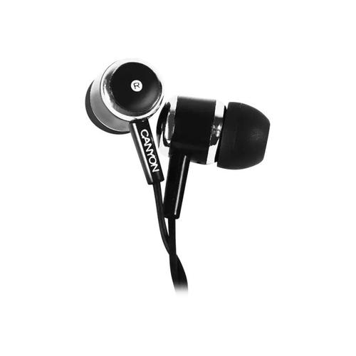 Canyon CNE-CEPM01B - Écouteurs avec micro - intra-auriculaire - filaire - jack 3,5mm - noir