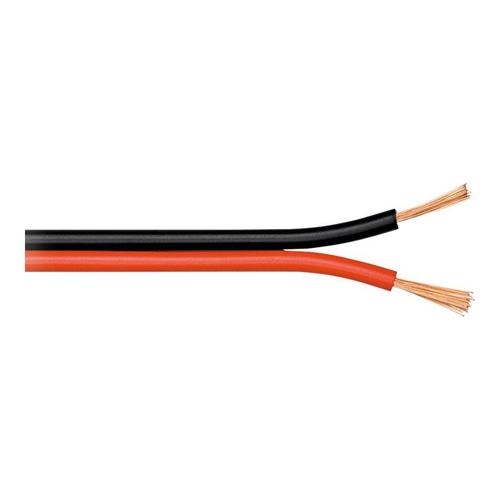 goobay - Câble pour haut-parleur en vrac - 1 mm² - 100 m - rouge/noir
