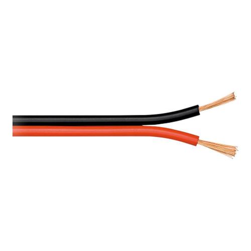 goobay - Câble pour haut-parleur en vrac - 0.5 mm² - 100 m - rouge/noir