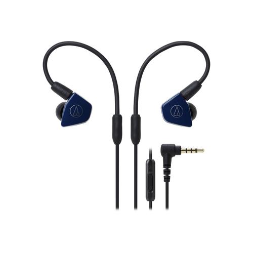 Audio-Technica ATH-LS50ISNV - Écouteurs avec micro - intra-auriculaire - filaire - jack 3,5mm - marine