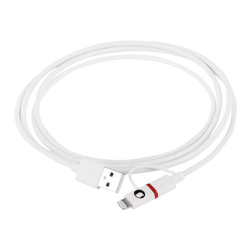 Silver Sanz - Câble Lightning - USB mâle pour Micro-USB de type B, Lightning mâle - 1.5 m - blanc