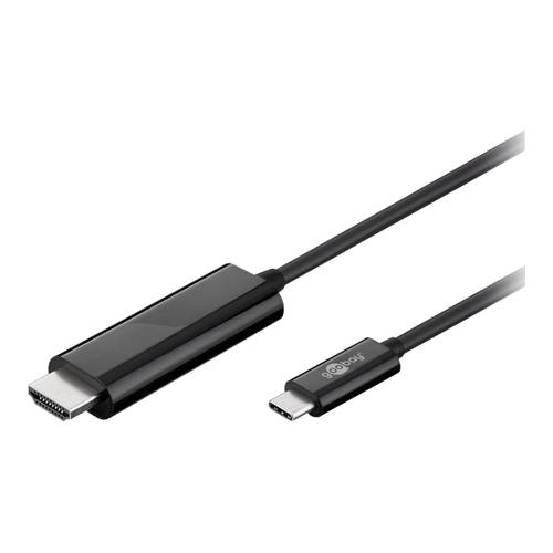 goobay - Câble HDMI - HDMI mâle pour 24 pin USB-C mâle - 1.8 m