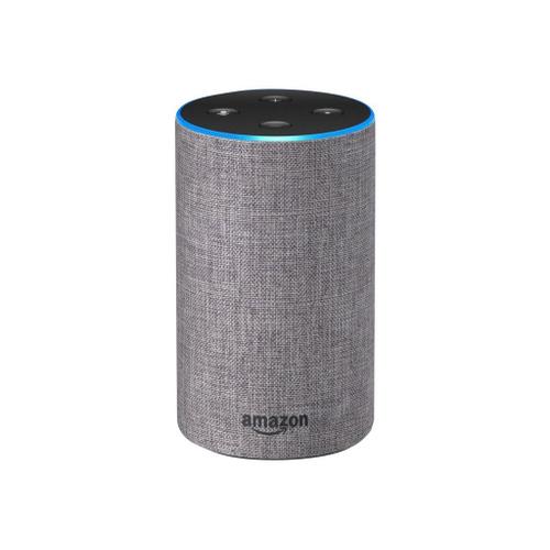 Assistant vocal Amazon Echo 2 (2ème génération) avec Alexa - Tissu gris chiné