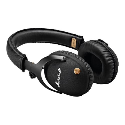 Marshall MONITOR Bluetooth - Écouteurs avec micro - circum-aural - Bluetooth - sans fil - jack 3,5mm - noir