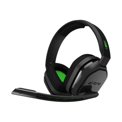 ASTRO A10 - Micro-casque - circum-aural - filaire - jack 3,5mm - gris, vert - pour Xbox One, Xbox One S, Xbox One X