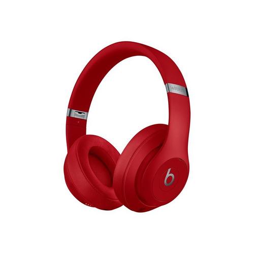 Beats Studio3 Wireless - Écouteurs avec micro - circum-aural - Bluetooth - sans fil - Suppresseur de bruit actif - isolation acoustique - rouge