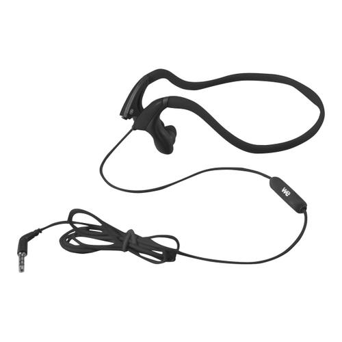 WE sport intra - Écouteurs avec micro - intra-auriculaire - montage derrière le cou - filaire - jack 3,5mm - noir